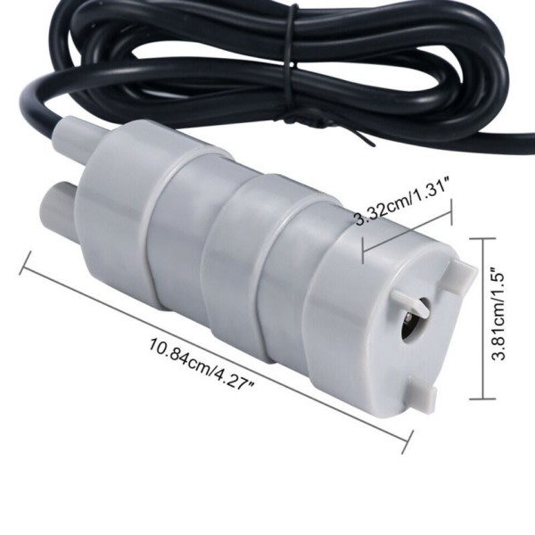 12V Vann Pumpe 1000L Høy Flow Hval Pumpe 5M Slitesterk Engineering Plast Pumpe