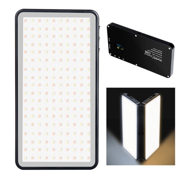 LED Video Ljus Ultra Tunn OLED Display 96st lysdioder Ljus för DSLR kameror