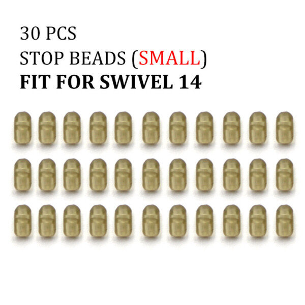 30 stk. Karper Fiskeri Tilbehør Swivel Stop Perler Anti-tangle Sleeve Stop