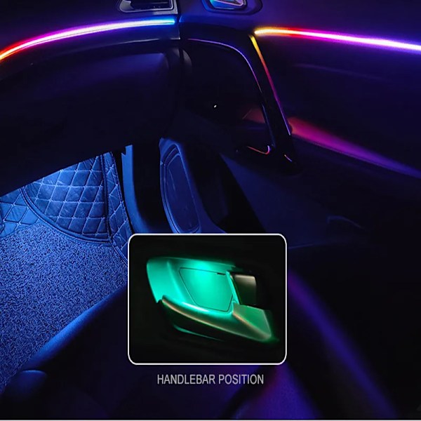 Universal Symphony Auto Ambient lights 64 RGB Auto Sisustus akryyli valo