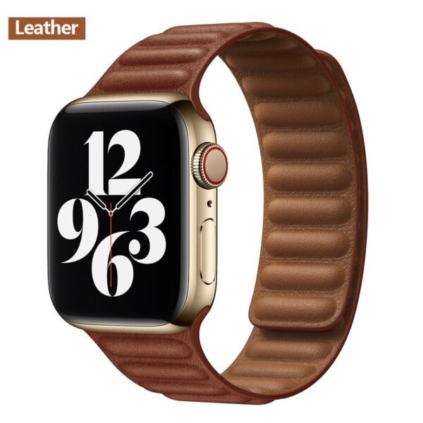 Nahka linkki Apple kello ranneke