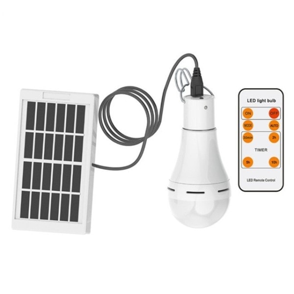 Sol lys pære udendørs vandtæt med krog sol lampe