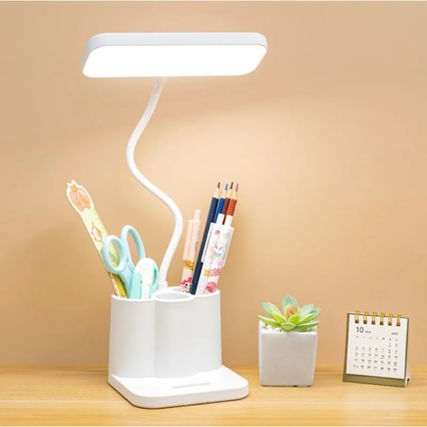 USB Lärande Sovsal Sovrum Sängbord Läs Natt Ljus LED Skrivbord Lampa Ögonskydd Skrivbord Högskola Student Nattlampor