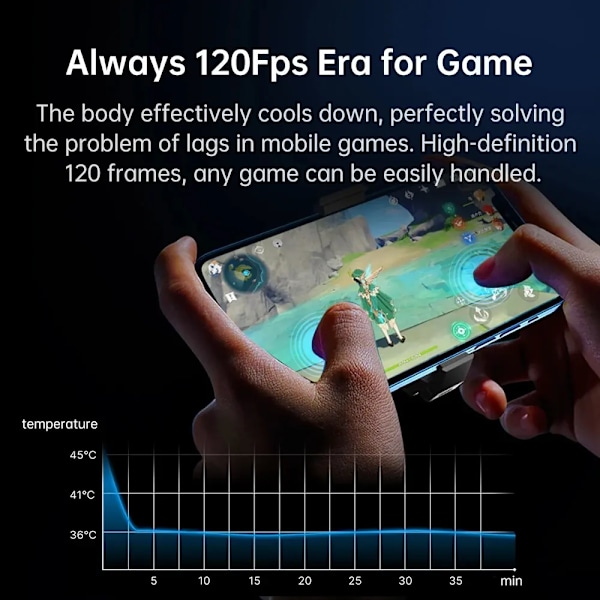 Matkapuhelin Lämpö Hajotin Lämpötila Näyttö, Gaming Jäähdytys Jäähdin Universal Taka Clip matkapuhelimille
