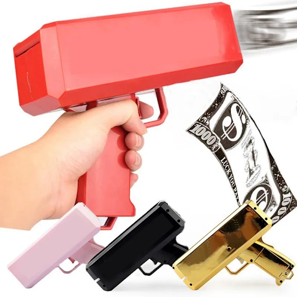 Skyd penge pistol legetøj fest seddel skyd pistol papir penge skydespil kastemaskine sjovt spil