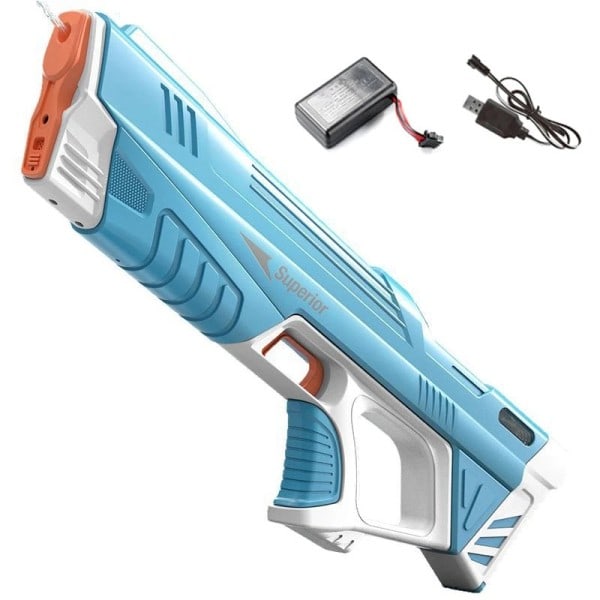 Hög kvalitet 43cm Full Elektrisk Automatisk Vatten Lagring Vapen Leksaker Bärbar Barn Sommar Strand Utomhus Fight Fantasy Leksaker