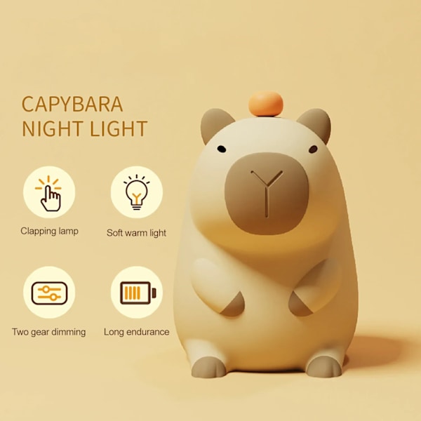 3D Lampe Sød Anime Silicone Nat Lys Touch Control USB Genopladelig Timing Dæmpning Søvn Nat Lampe