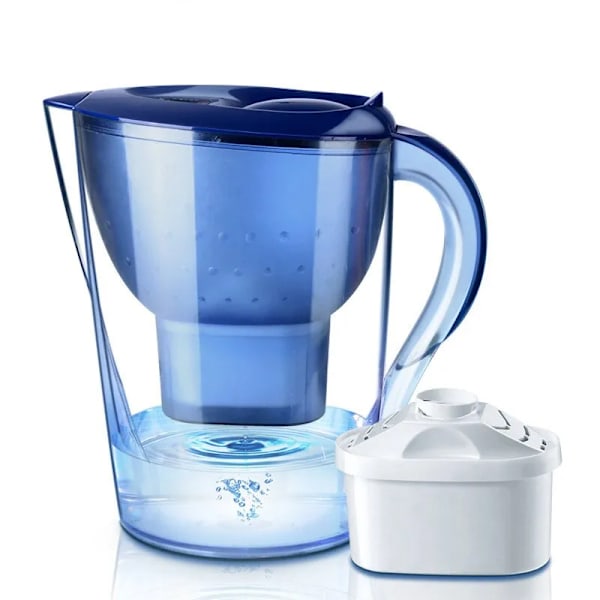 Husholdning Filter Kanle med Filter Enhet Alkalisk Aktivert Karbon 3,5L Vann Renser