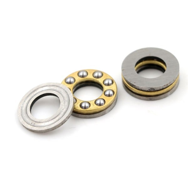 10 stk. Praktisk Miniature Trækkraft lejer F8-16M metal aksial kugle leje sæt