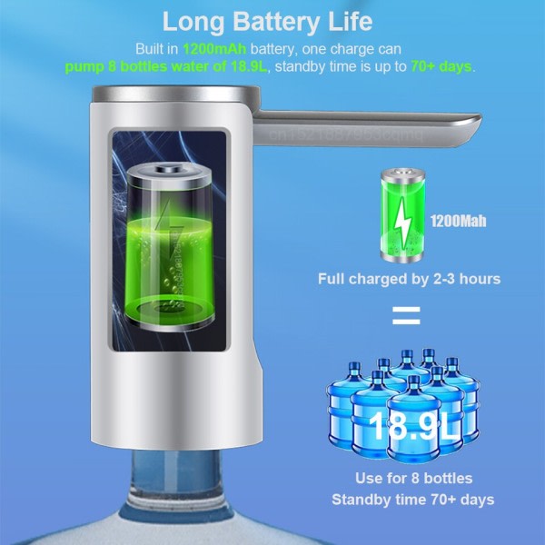 Elektrisk vand gallon flaske pumpe automatisk vand dispenser pumpe