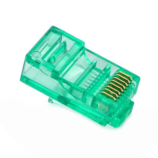 Ethernet kabler modul plugg nettverk kontakt RJ-45 krystall hoder Cat5 farge Cat5e gull belagt kabel