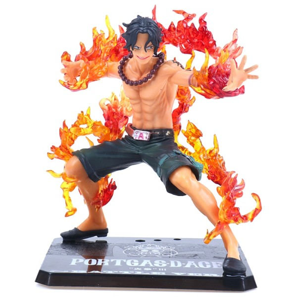 Tegneserie One Pieces Pirates Eventyrer Devil Fruit Fire Fist Portgas D Es Figures PVC Action Figur