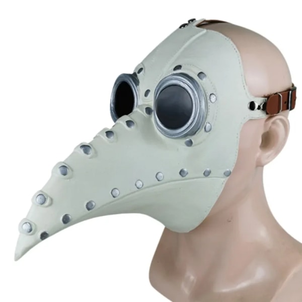 Halloween Plague Doctor Bird Mask Pitkä Nenä Nokka Cosplay Steampunk Scary Latex Mask