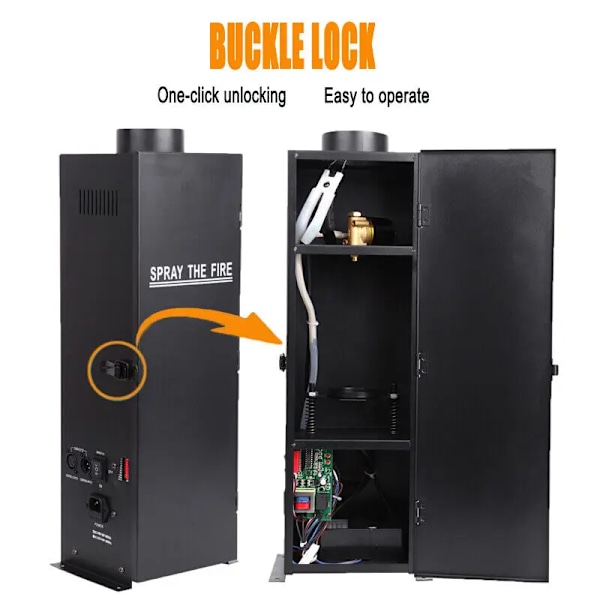 200W DMX Ild Thrower Flame Effect Projector Machine