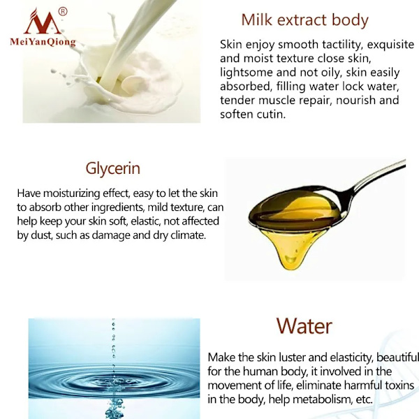 Melk Fuktig Kropp Lotion Fløte Anti-chapping Nourish Foryngelse Myk Og Komfortabel Hviting
