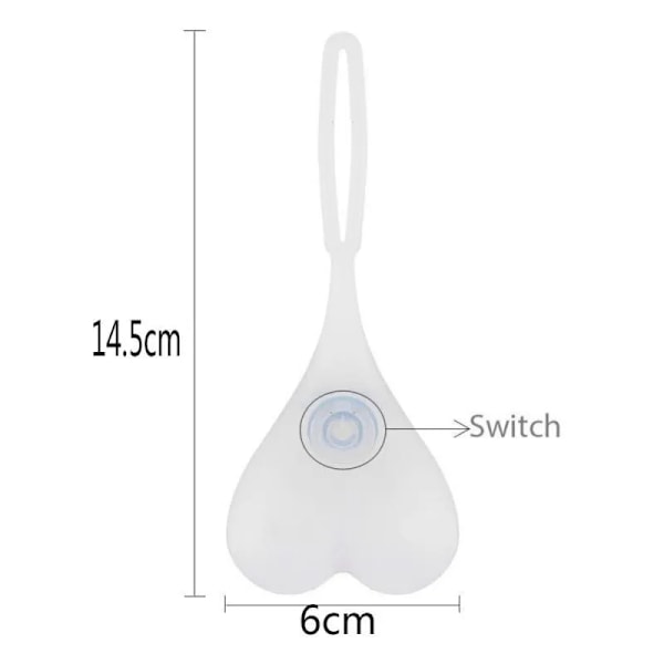 Cykel Lys Creative Bike Bag Baglygte 4 Farve Hjerte Kugle Sikkerhed Advarsel Lys Ridning Cykling Vandtæt LED Lampe