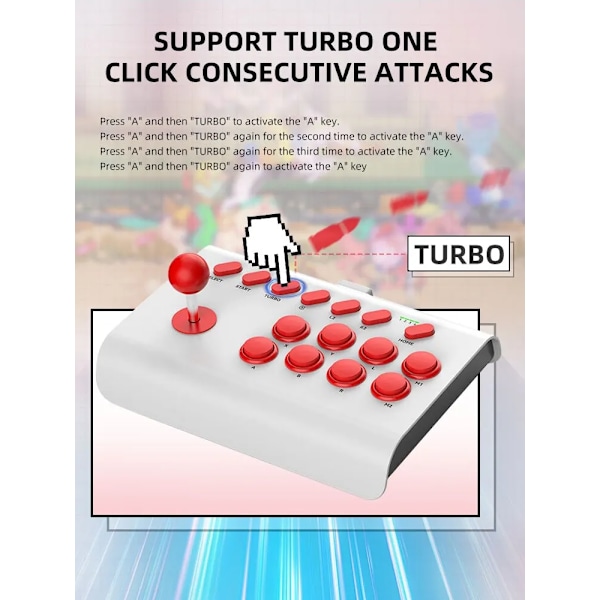 Trådløs BIG PC Gamepad Retro Arcade Portable Game Control Usb Joystick