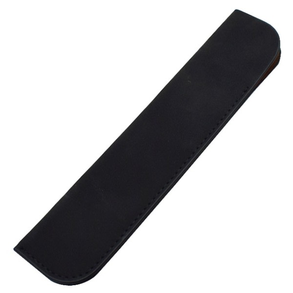 Blød blyant etui holder til én pen PU læder skrivematerialer holder