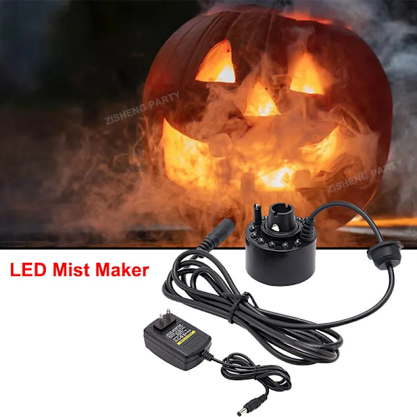 Juhla Sumu Maker Ultraääni vesi lampi suihkulähde sumutin LED valo vilkut