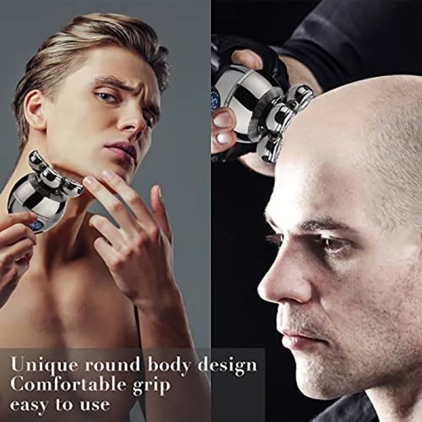7D Flydende kutter hoved base opladning bærbar elektrisk barbermaskine mænd skægtrimmer klipper kranie barbermaskine vandtæt barbering maskine