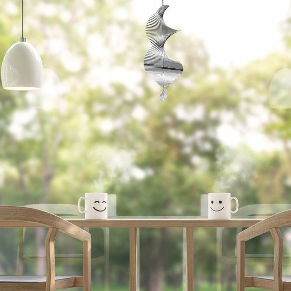 Roterende Vind Klokker Vind Spinner Bell Flip Spiral Anheng Terrasse Hage Hengende Dekorasjon