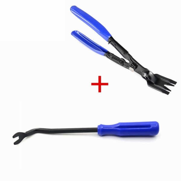 Blå Trim Klämma Demontering Tång Bil Van Dörr Panel Fascia Dash Klädsel Remover Verktyg
