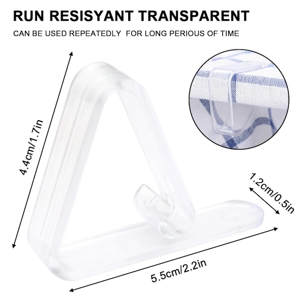 36 bitar bord tyg klämmor klar plast duk klämmor transparent bord klämma klämmor