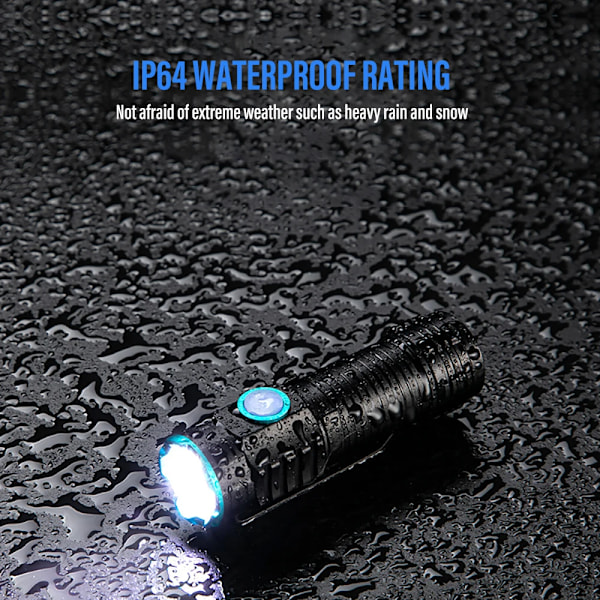 Hög kvalitet Kraftfull XHP50 LED Ficklampa Bärbar Mini Ficklampa med svans magnet camping fiske Lantern USB uppladdningsbar hatt klämma lampor