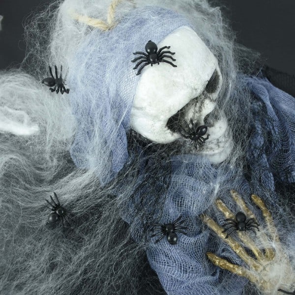 50kpl Kauhu Musta Hämähäkki Haunted House Spider Web Baari Juhla Sisustus tarvikkeet Simulaatio Tricky lelu
