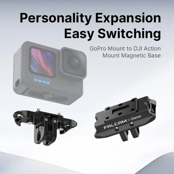 Magnetic Base for GoPro to DJI Action Camera Conversion Standard Screw Support Plate Adapter Mount