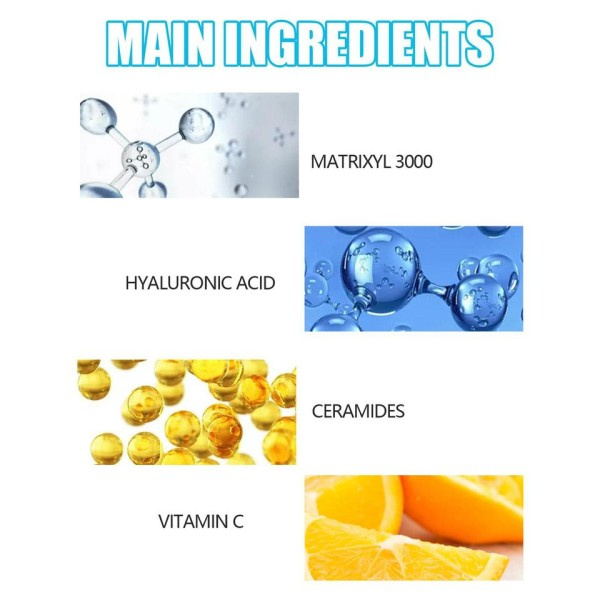 30ml Anti Aging Collagen Boost Face Serum Hyaluron Acid SerumWrinkle Fjerner