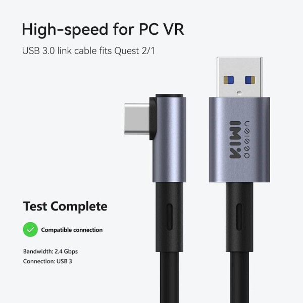 USB C Link kaapeli lisälaitteet signaali vahvistimella yhteensopiva Oculus Quest 2:n kanssa