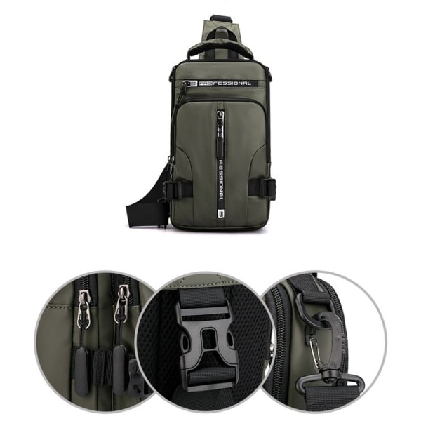Herr Nylon Ryggsäck Ryggsäck Cross body axel väska