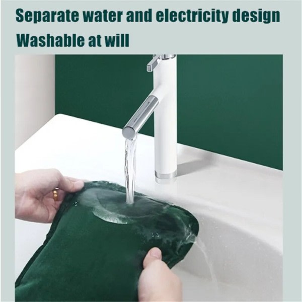 Sähköinen lämmitetty käden lämmitin pussi söpö USB ladattava turva pestävä uudelleenkäytettävä kuuma vesi pullo