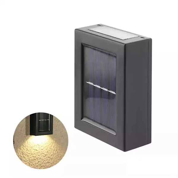 4 kpl Aurinko Ylös ja Alas Spot Valot Ulkona, Katu Seinä Valo Aurinko Powered Auringonvalo vedenpitävä aurinko lamppu