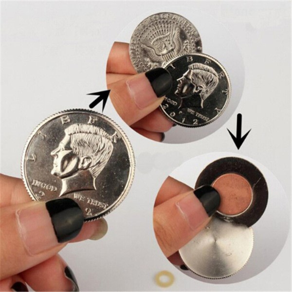 Magic Tricks Penge Magic AccessoriesSpecial Magnetic Flipper Coin Sommerfugl Coi Close Up Tricks
