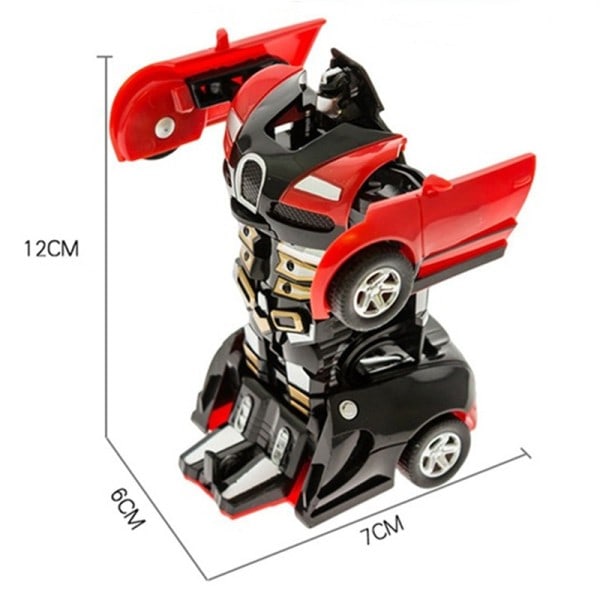 Transform Robot One-key Deformation Bil Legetøj Automatisk Plastik Model Bil