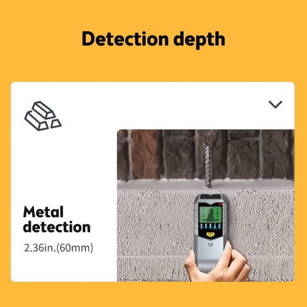 SH402 Vegg Stud Finder Sensor Vegg skanner 5 in 1 LCD Elektronisk Detektor Edge Center Wood Current Metal AC Live Wires Detection