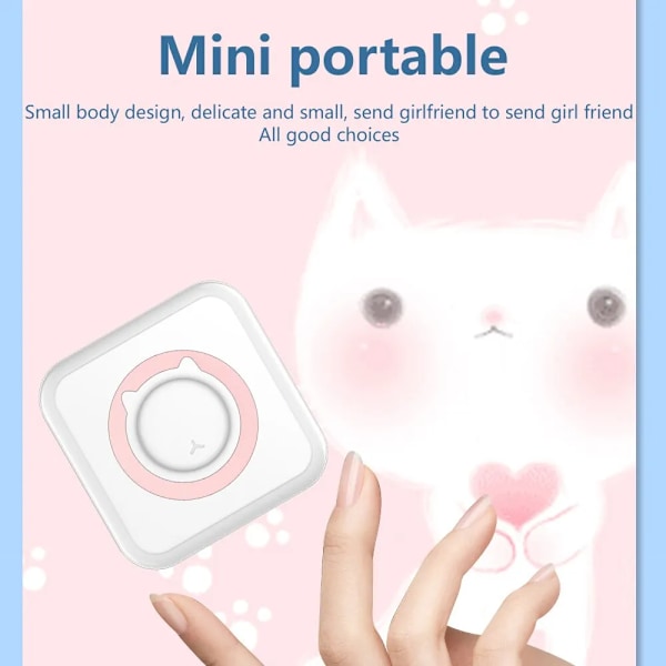 Mini tulostin kannettava lämpö tarrat paperi musteeton Bluetooth langaton Impresora Android IOS kannettava tarra tulostin