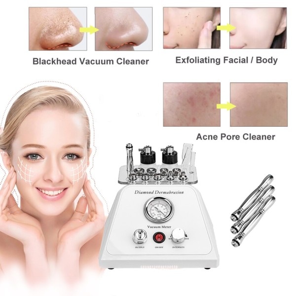 Peeling Ansiktsbehandling Dermabrasjon Maskin Vann Spray Diamant Peeling Vakuum Svarthode Fjerner Hudpleie Enheter
