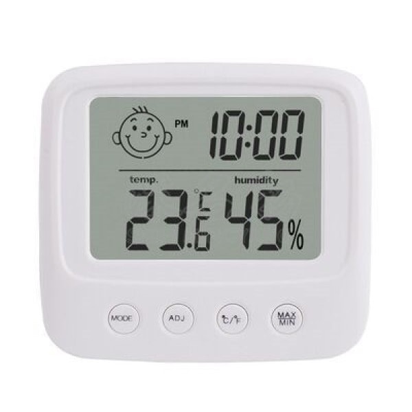 LCD Digital Temperatur Fugtighed Måler Baggrundsbelysning Hjem Indendørs Elektronisk Hygrometer Termometer