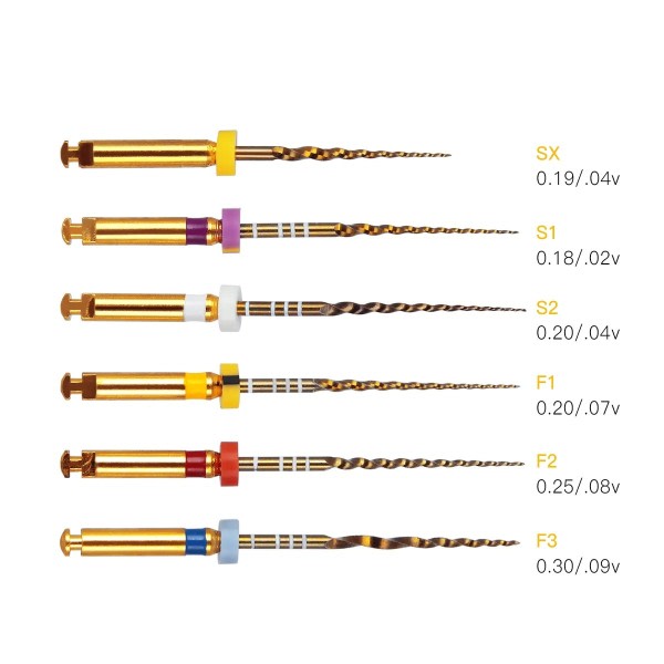 5 Lådor Dental Endodontic Guld Large Taper File Rotary Files Engine