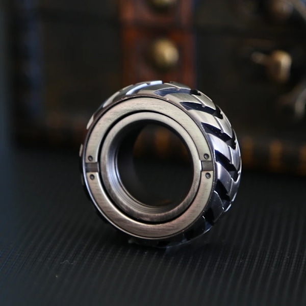 Ratchet Wheel Fidget Ring Fidget Slider Voksen EDC Metal Fidget Leker