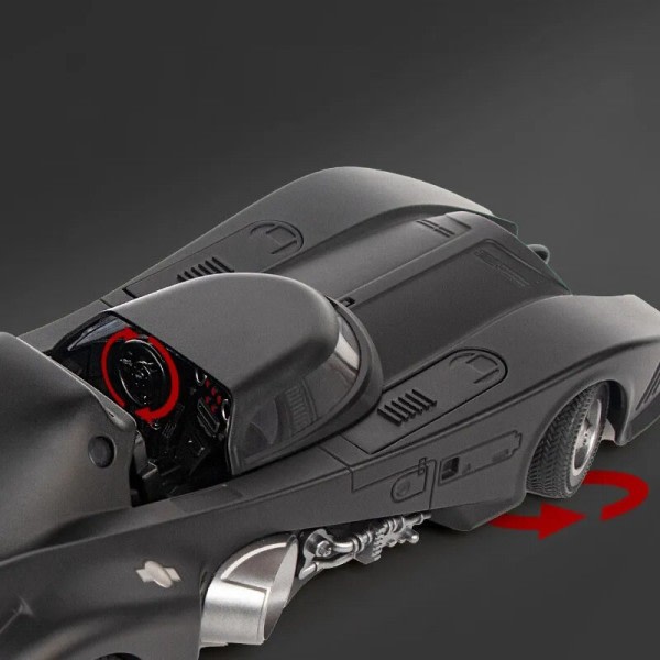 Ajoneuvo simulaatio Batmobile metalliseos auto malli ääni ja kevyt metalli veto takaisin autot lelut