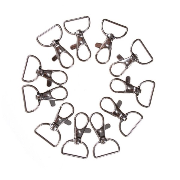 10st set Zink Legering Swivel Trigger Hummer Spänne Knäpp krok