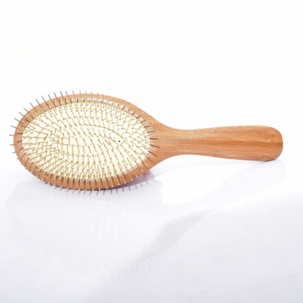 Bambus tre hår børste stål nål tenner hår kam menneske massasje hår børste