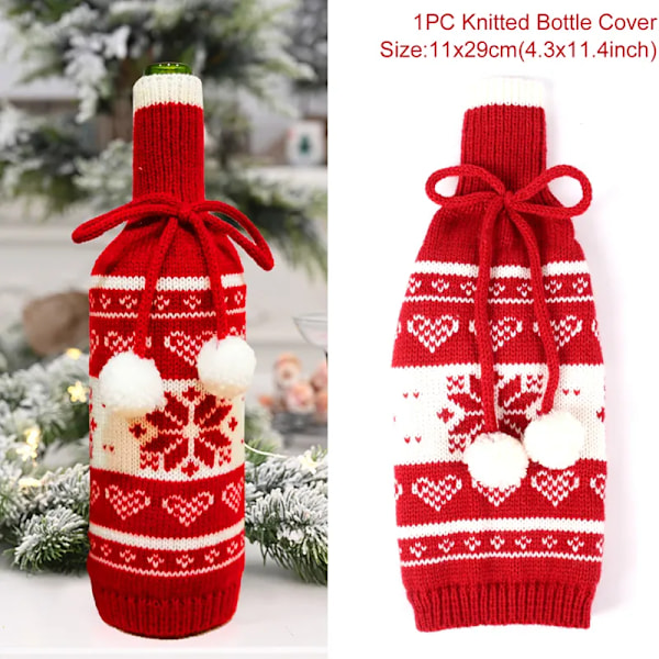 Jul vin flaske cover god jul pynt jule pynt