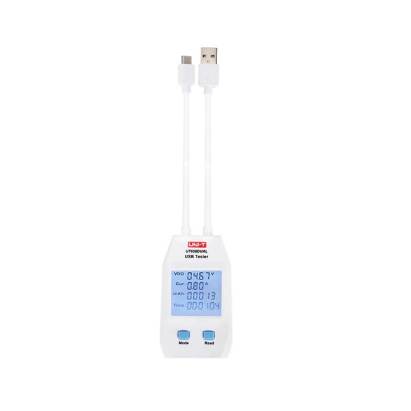 USB Tester Oplader Type C Type A Interface Mobil Opladning Strøm Kapacitet Energi modstand Tester