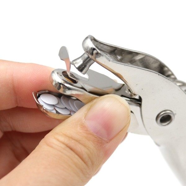 Enkelt Hul Puncher Metal 6mm Pore Diameter Punch Tang Hånd Papir Scrapbooking Punches