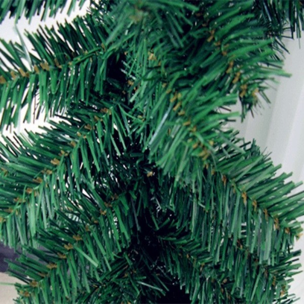 Grön Konstgjord Jul Girland Juststjärna Jul Blomma Krans Jul Träd